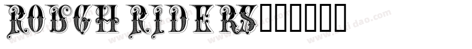 Rough Riders字体转换